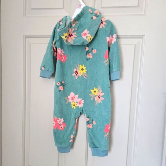 2/$20 Carters Fleece Jumpsuit Size 9m - Picture 3 of 3
